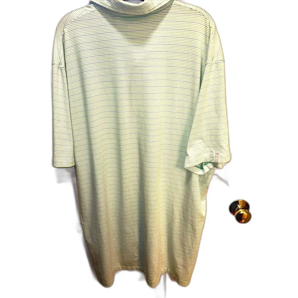Ralph Lauren POLO GOLF Green /Gray Striped Shirt Size XL Gently Used